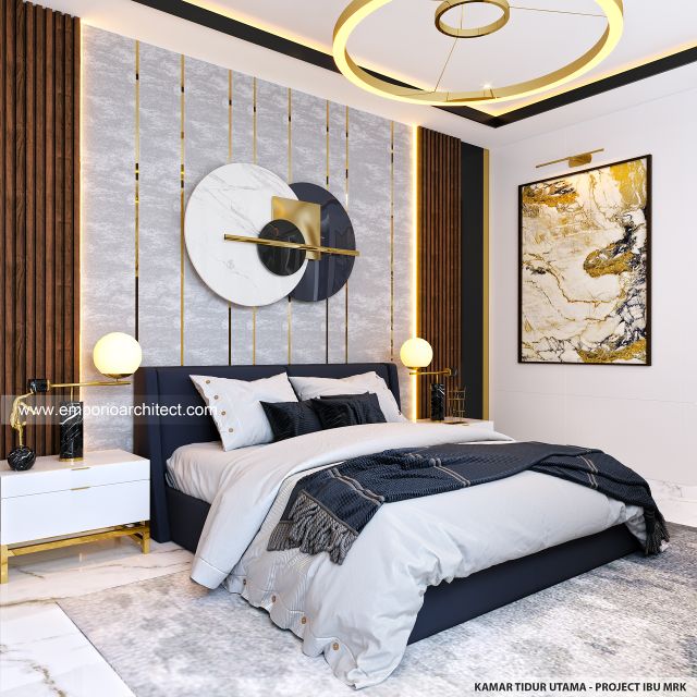 #bedroomdesign - Mrs. MRK 1748 Modern House 1 Floor Design - Bandung - Code 37778