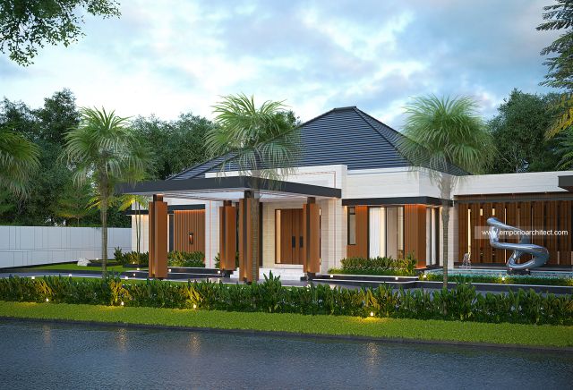 Desain Rumah Modern 1 Lantai Bapak BYA di  Kendal, Jawa Tengah