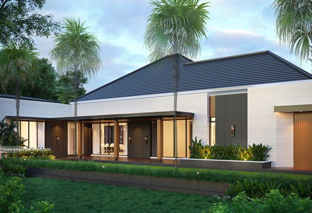 Gambar 3 Desain Rumah Modern 1 Lantai Bapak BYA di  Kendal, Jawa Tengah