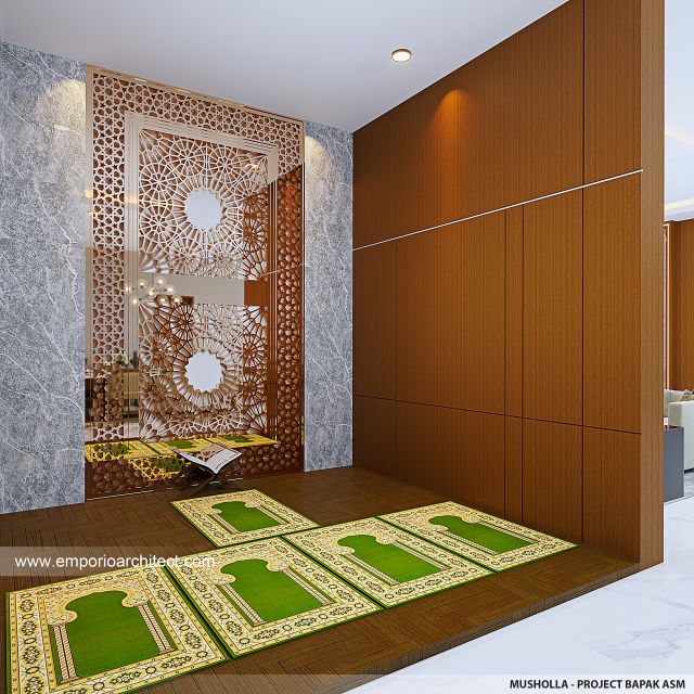 Mrs. SBR Modern House 3 Floors Design - Semarang 42603 - Prayer Room Design