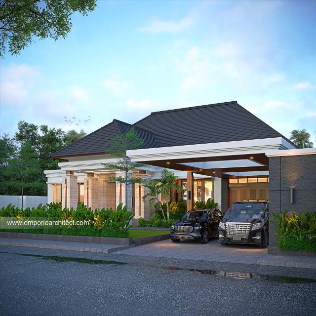 Desain Tampak Depan 3 Rumah Modern 1 Lantai Bapak TDD di Madiun, Jawa Timur