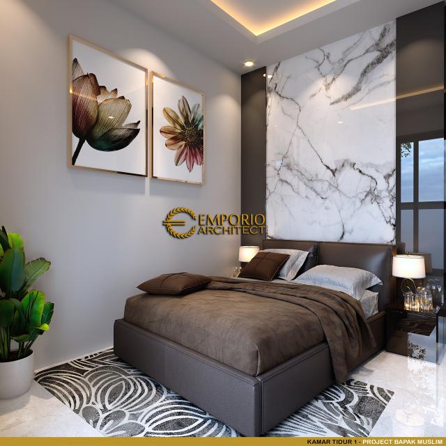 #bedroomdesign - Mr. Muslim Modern House 1 Floor Design - Sumatera Selatan - Code 19595