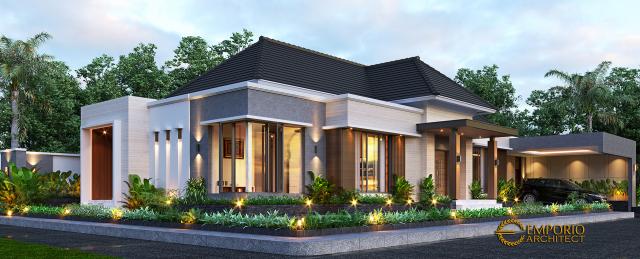 Desain Rumah Modern 1 Lantai Bapak Muslim di  Sumatera Selatan