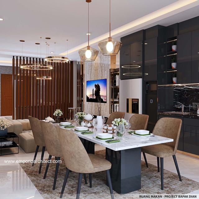 #diningroomdesign - Mr. DDA 1407 Modern House 1 Floor Design - Bandung - Code 27426