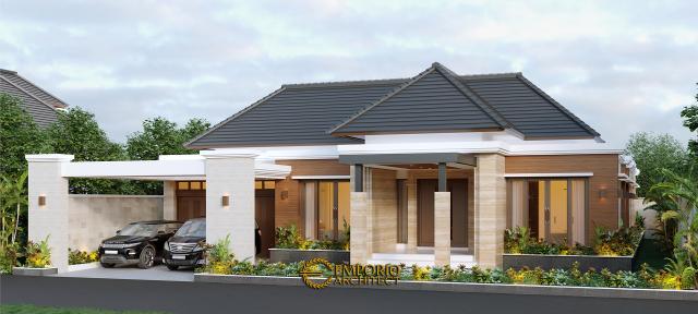 Desain Tampak Depan Rumah Modern 1 Lantai Bapak Anwar di Aceh