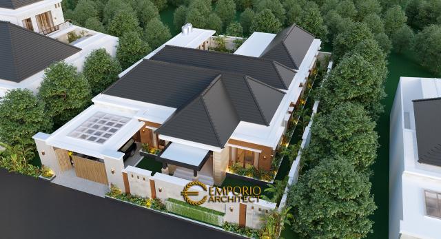 Desain Masterplan Depan Rumah Modern 1 Lantai Bapak Anwar di Aceh