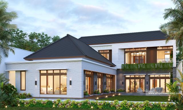 Gambar 3 Desain Rumah Modern 1.5 Lantai Bapak HS di  Palu, Sulawesi Tengah