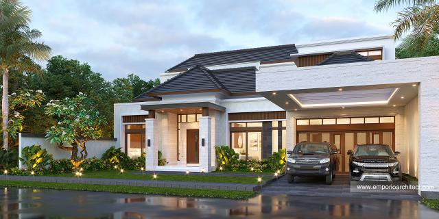 Gambar 2 Desain Rumah Modern 1.5 Lantai Bapak HS di  Palu, Sulawesi Tengah