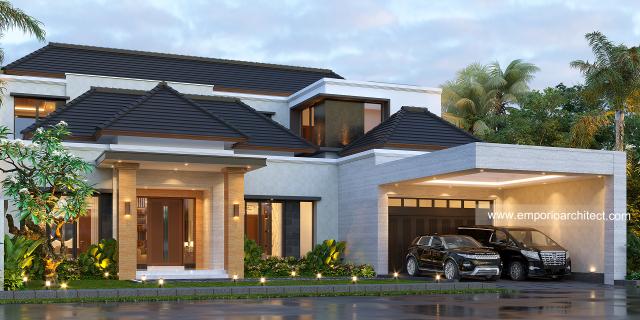 Gambar 2 Desain Rumah Modern 1.5 Lantai Bapak HS II di  Palu, Sulawesi Tengah