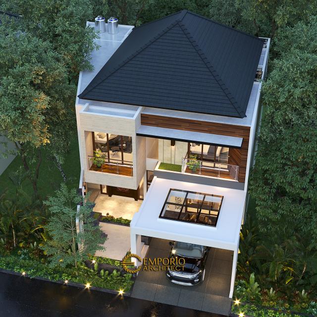 Desain Master Plan Rumah Modern 2 Lantai Ibu Putu di Bekasi, Jawa Barat