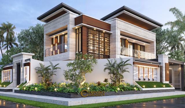 Gambar 2 Desain Rumah Modern 2 Lantai Bapak Yandra di  Padang, Sumatera Barat