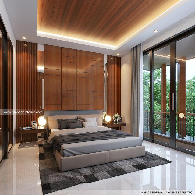 #interiorhomedesign - Mr. TFQ 1660 Modern House 2 Floors Design - Surabaya - Code 35192