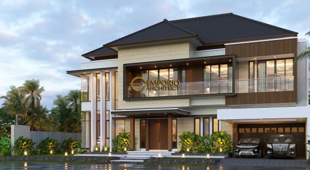 Desain Rumah Modern 2 Lantai Ibu Fidi di  Jakarta