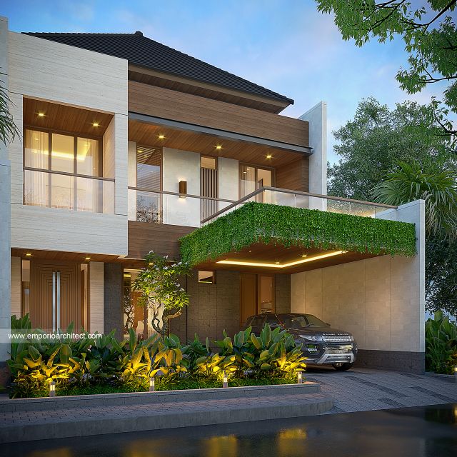 Desain Rumah Modern 2 Lantai Bapak PLS 1841 di  BSD, Tangerang Selatan