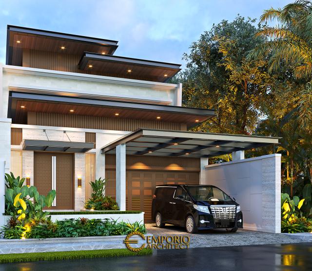 Desain Rumah Modern 2 Lantai Mr. N di  Makassar