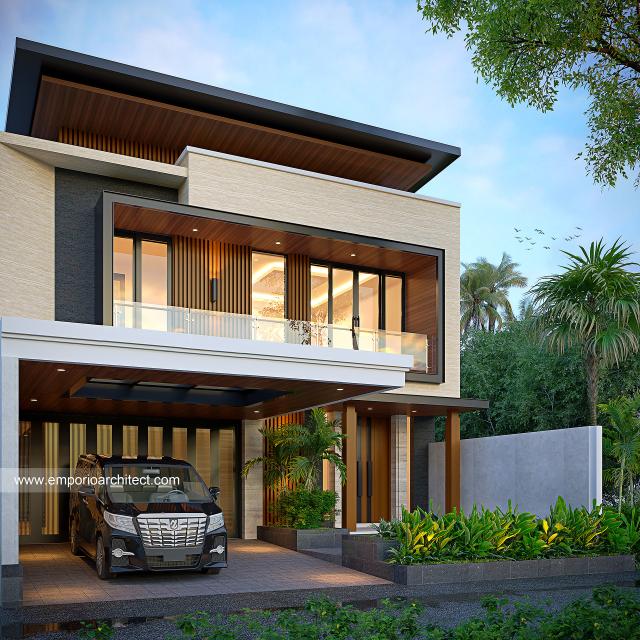 #modernhomedesign - Mr. KVN Modern House 2 Floors Design - Kediri, Jawa Timur - Code 30140