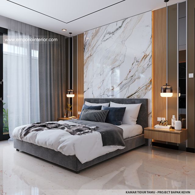 #bedroomdesign - Mr. KVN Modern House 2 Floors Design - Kediri, Jawa Timur - Code 36940