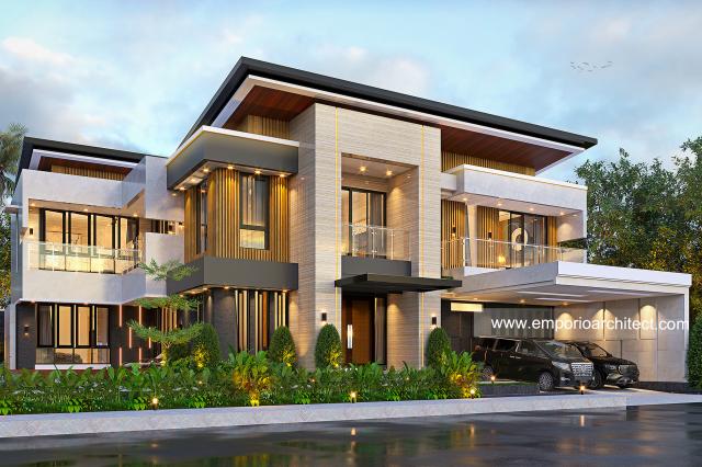 Video Desain Rumah Modern 2 Lantai Bapak RDY di  Lampung