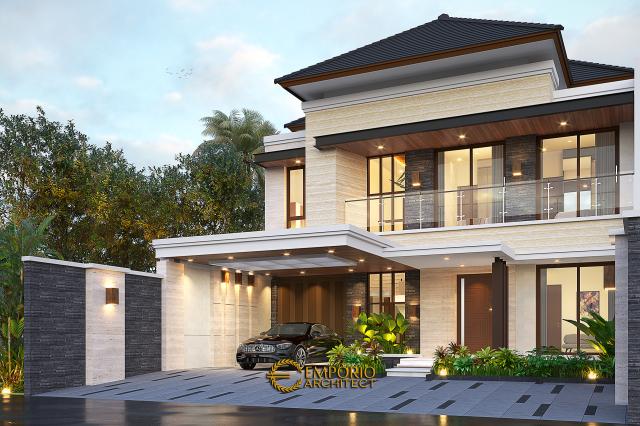 Desain Rumah Modern 2 Lantai Ibu Andung di  Yogyakarta