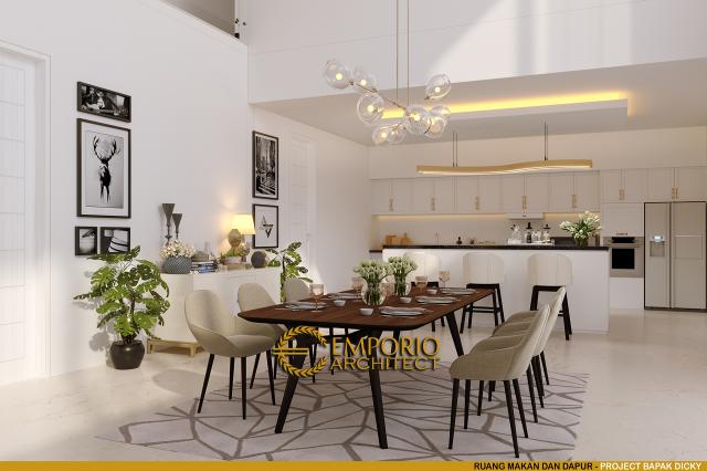 #diningroomdesign - Mr. Dicky Modern House 2 Floors Design - Palu, Sulawesi Tengah - Code 11733