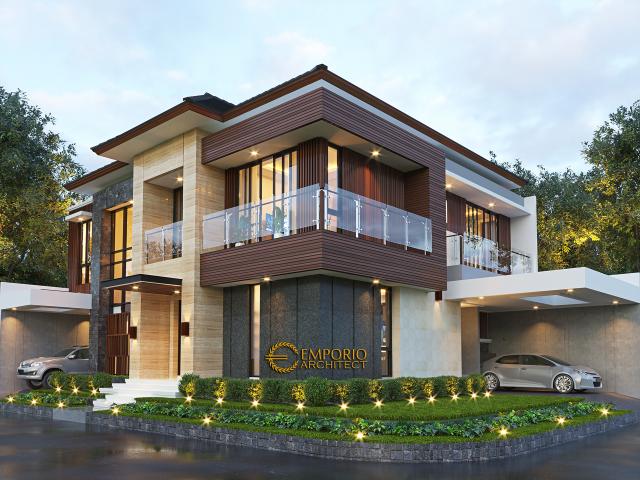 Gambar 2 Desain Rumah Modern 2 Lantai Bapak Iqbal di  Jakarta Timur