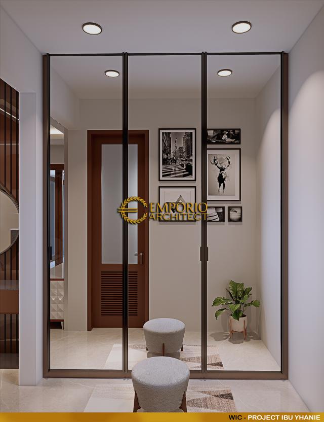 Desain Walk In Closet Rumah Modern 2 Lantai Ibu Yhanie di Makassar, Sulawesi Selatan