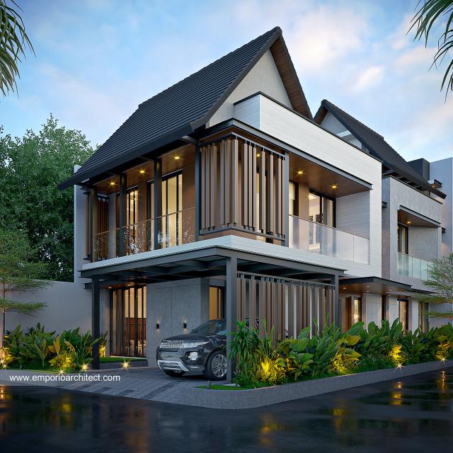 Gambar 2 Desain Rumah Modern 2 Lantai Ibu STK 1530 di  Bogor