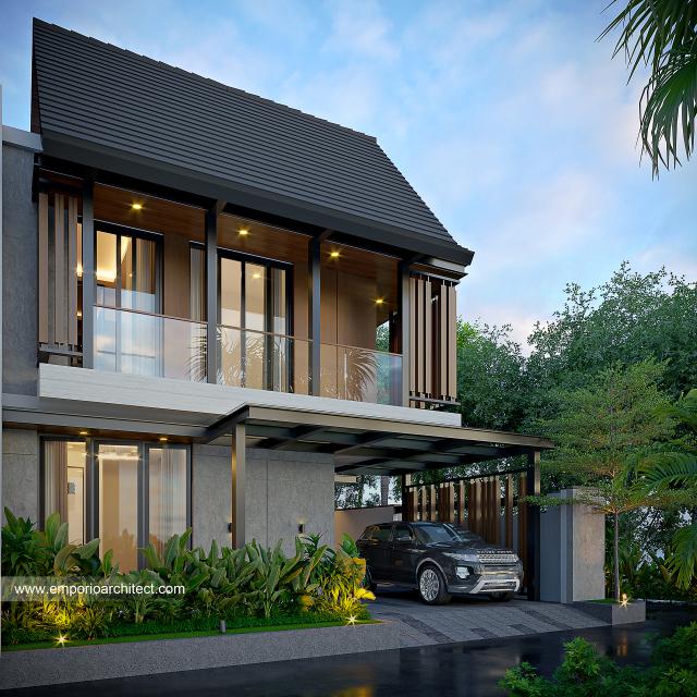 Gambar 3 Desain Rumah Modern 2 Lantai Ibu STK 1530 di  Bogor