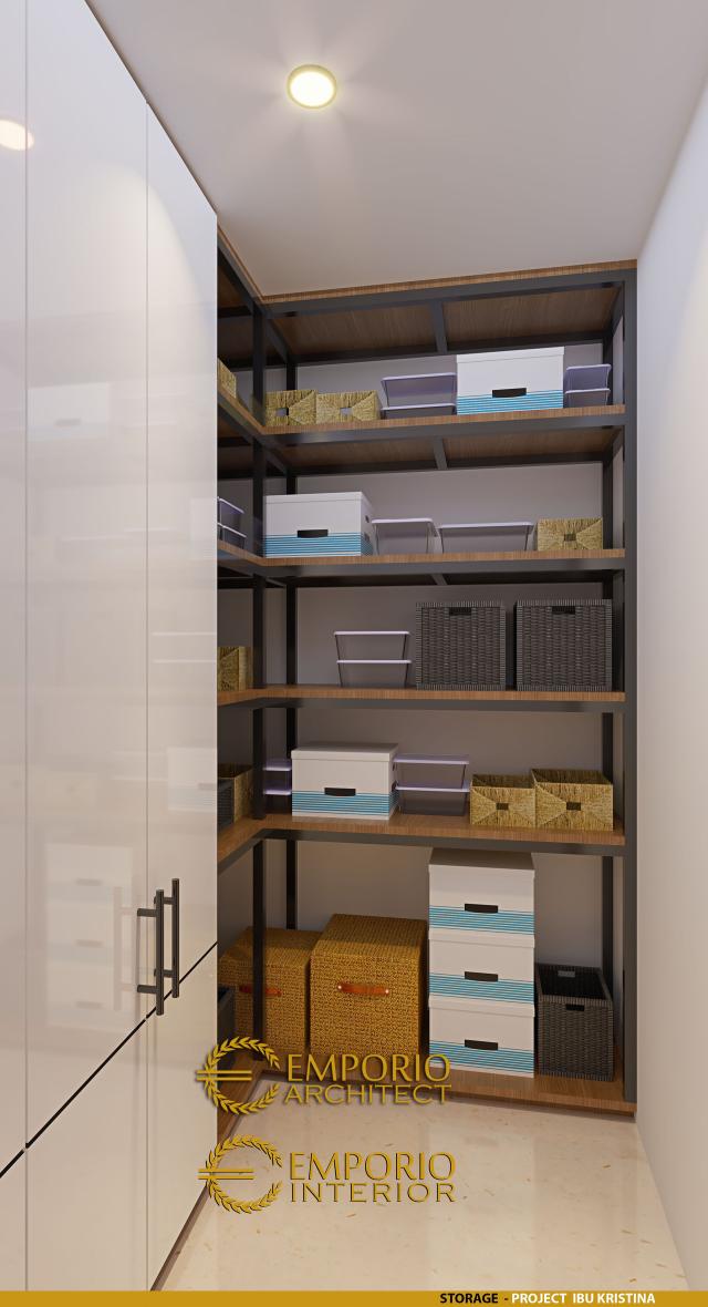 Desain Storage Rumah Modern 2 Lantai Ibu Kristina di Semarang, Jawa Tengah