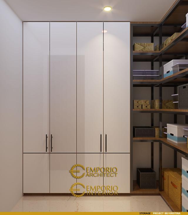 Desain Storage Rumah Modern 2 Lantai Ibu Kristina di Semarang, Jawa Tengah