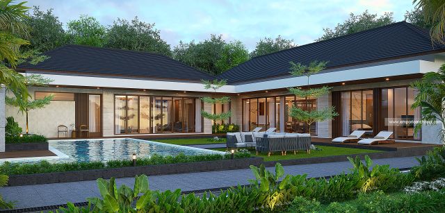 Desain Rumah Modern 2 Lantai Bapak SRD 1985 di  Balikpapan