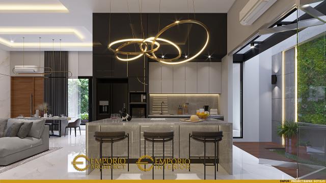 Desain Dapur Rumah Modern 2 Lantai Bapak Sotejo di Serpong, Tangerang Selatan