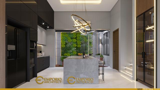 Desain Dapur Rumah Modern 2 Lantai Bapak Sotejo di Serpong, Tangerang Selatan