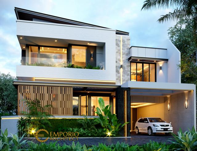 Gambar 2 Desain Rumah Modern 2 Lantai Bapak Sotejo di  Serpong, Tangerang Selatan