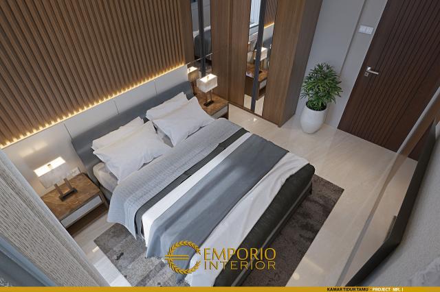 Desain Kamar Tidur Tamu Rumah Modern 2 Lantai Mr. I di Cianjur, Jawa Barat