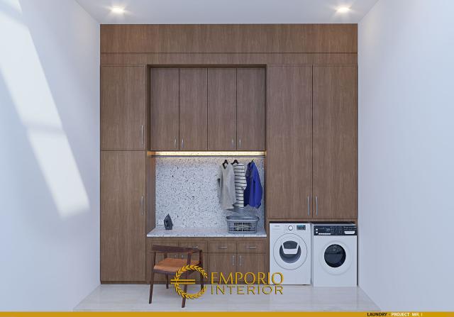 Desain Laundry Rumah Modern 2 Lantai Mr. I di Cianjur, Jawa Barat