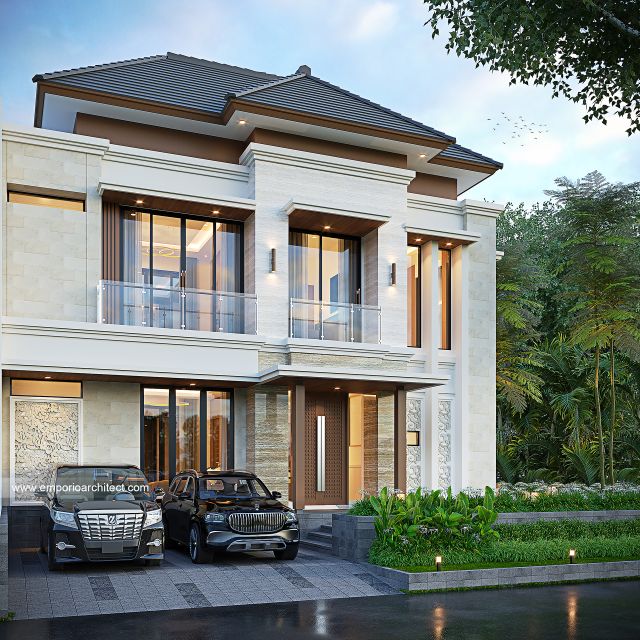 Gambar 2 Desain Rumah Modern 2 Lantai Bapak MLD 1955 di  Tangerang