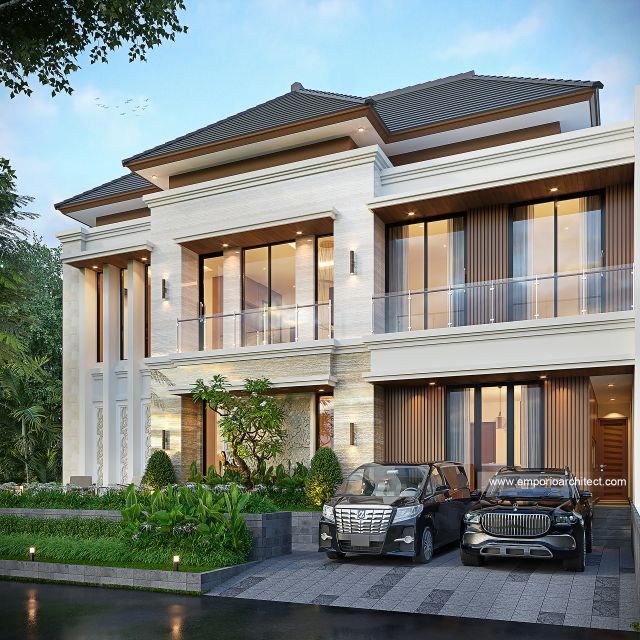 Gambar 3 Desain Rumah Modern 2 Lantai Bapak MLD 1955 di  Tangerang