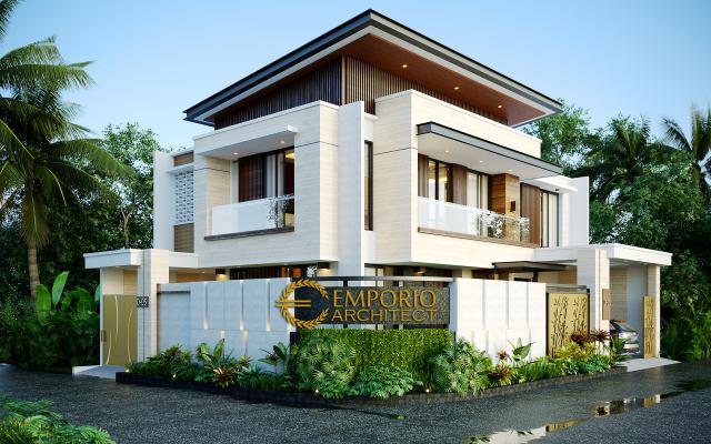 Gambar 3 Desain Rumah Modern 2 Lantai Bapak Danny di  Malang, Jawa Timur