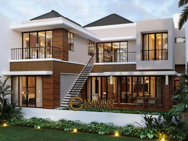 Gambar 3 Desain Rumah Modern 2 Lantai Bapak Hermanto di  Bogor, Jawa Barat