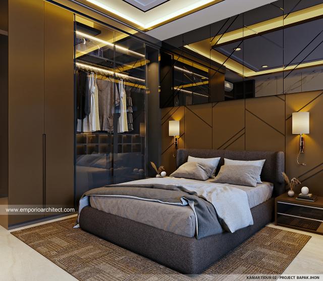 #bedroomdesign - Mr. JHN 1434 Modern House 2 Floors Design - Surabaya - Code 28414