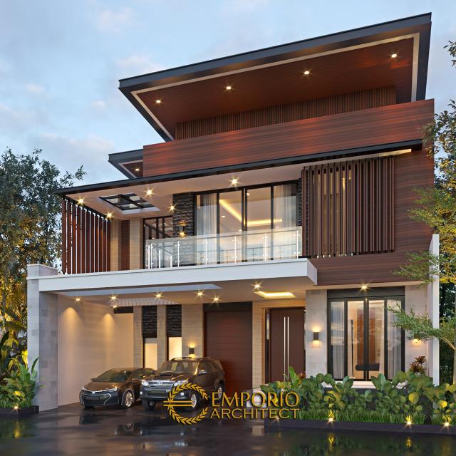 Gambar 2 Desain Rumah Modern 2 Lantai Bapak Albert di  Bandung, Jawa Barat