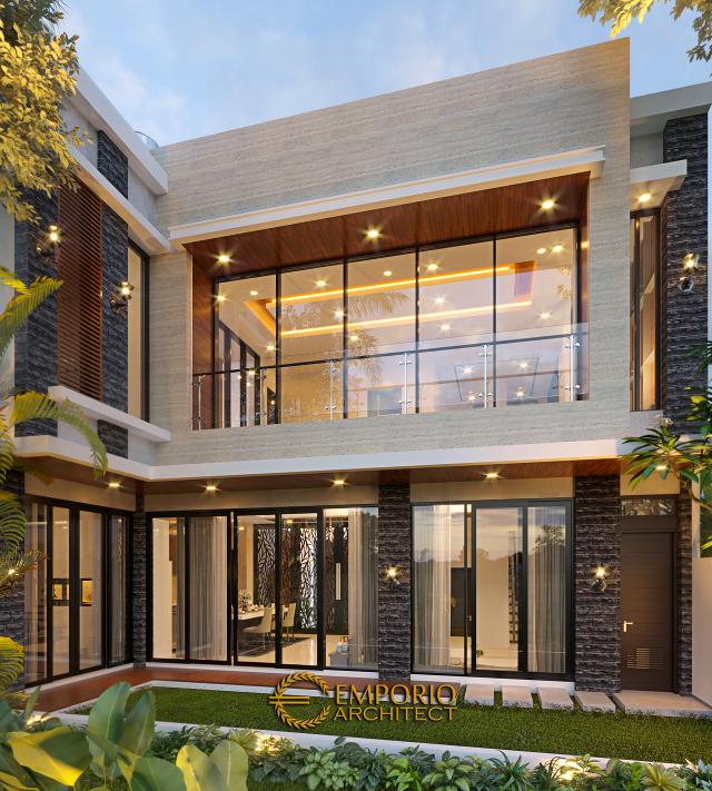 Gambar 3 Desain Rumah Modern 2 Lantai Bapak Albert di  Bandung, Jawa Barat