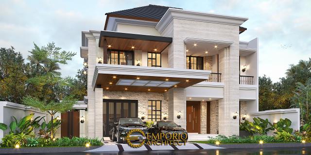 Gambar 2 Desain Rumah Modern 2 Lantai Ibu Endar di  Yogyakarta