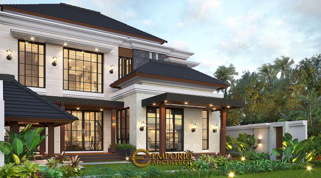 Desain Tampak Belakang Rumah Modern 2 Lantai Ibu Endar di Yogyakarta