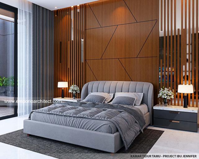 #bedroomdesign - Mrs. JFN 1438 Modern House 2 Floors Design - Padang - Code 28439