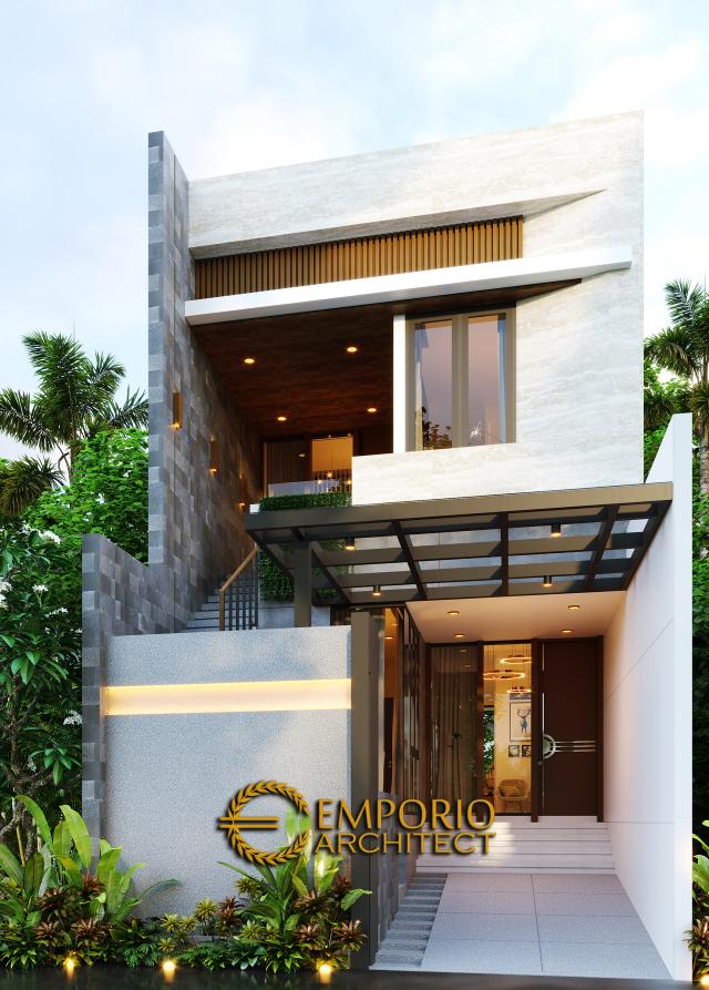 Gambar 1 Desain Rumah Modern 2 Lantai Ibu Dyana di  Jakarta Utara