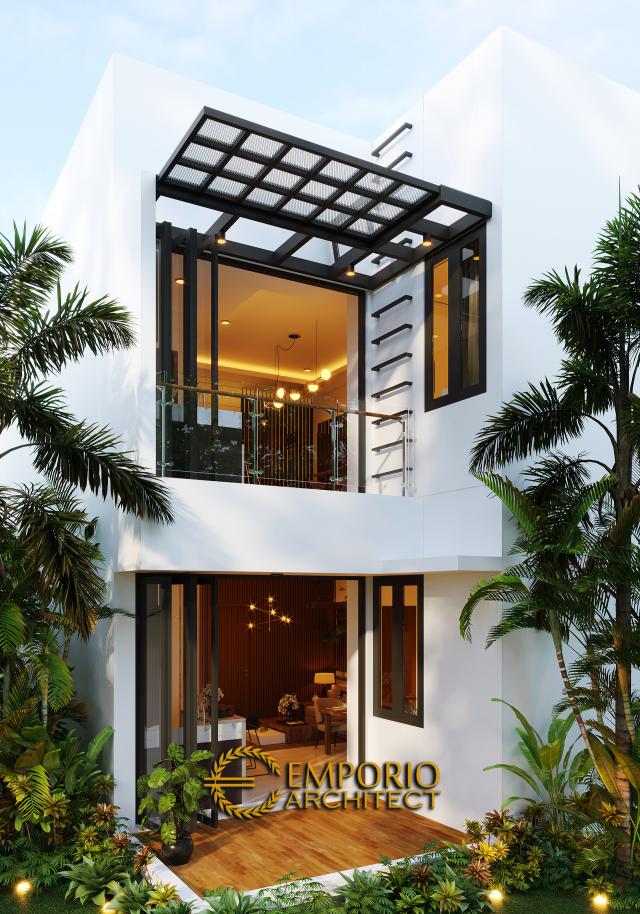 Gambar 3 Desain Rumah Modern 2 Lantai Ibu Dyana di  Jakarta Utara