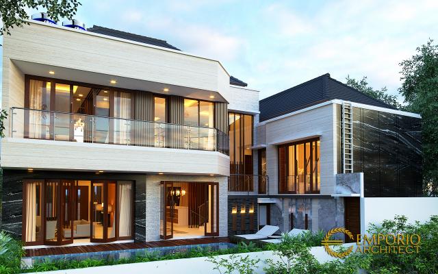 Gambar 3 Desain Rumah Modern 2 Lantai Ibu Diana di  Bandar Lampung