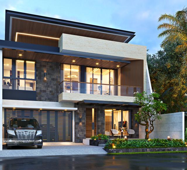 Desain Rumah Modern 2 Lantai Bapak Daniel di  Jakarta